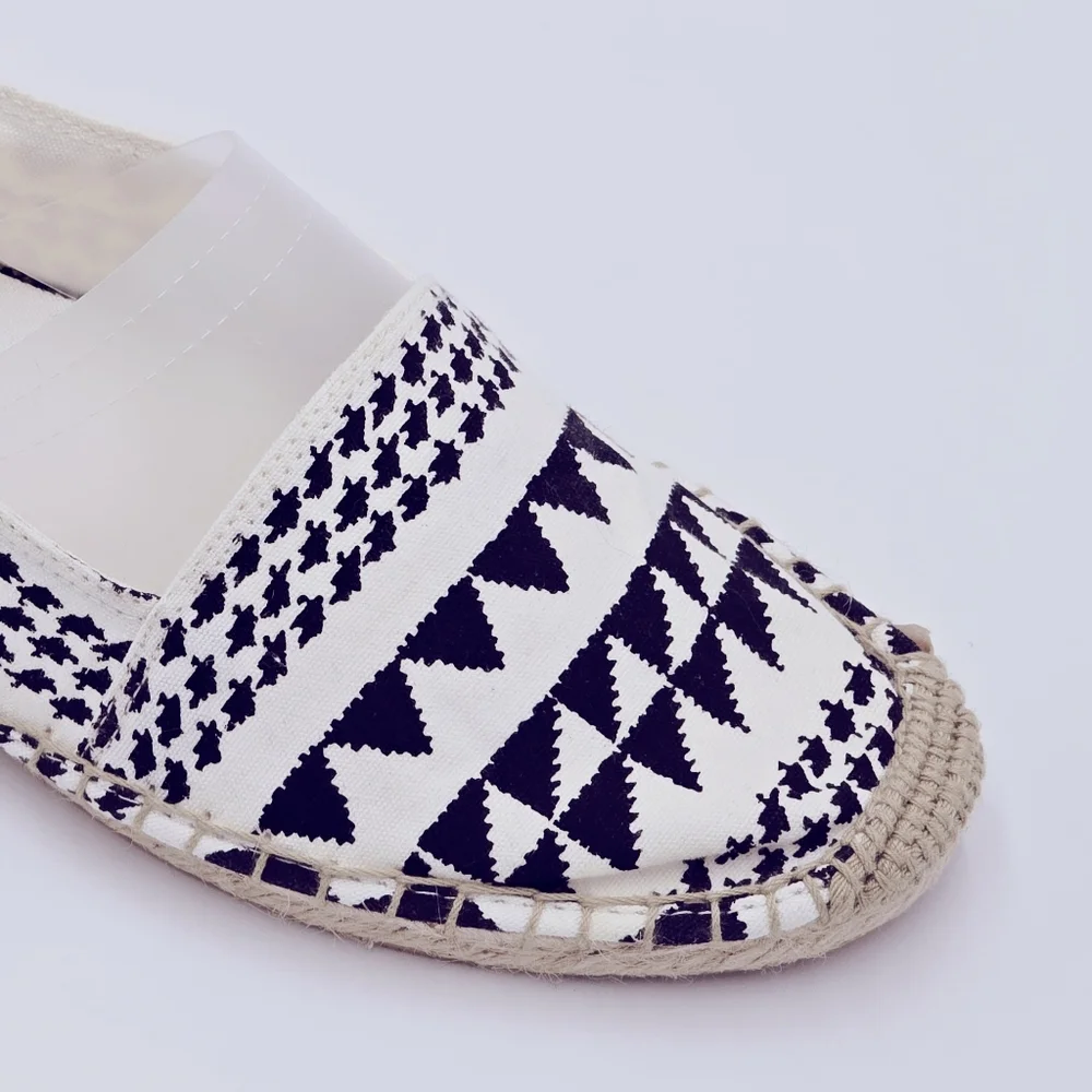 NEW! AE Outfitters Black and White Espadrilles